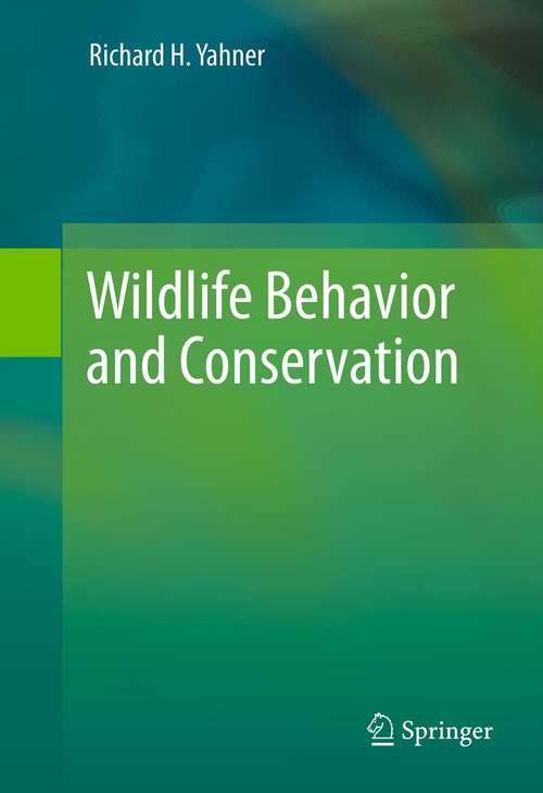 Book cover of Wildlife Behavior and Conservation