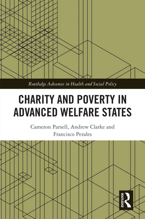Book cover of Charity and Poverty in Advanced Welfare States