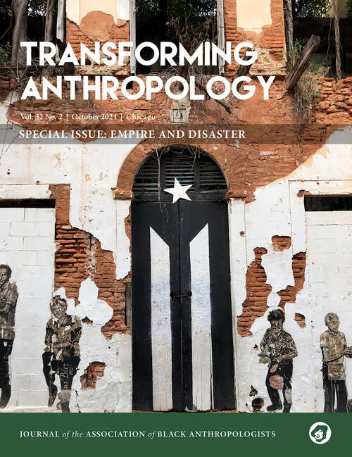 Book cover of Transforming Anthropology, volume 32 number 2 (October 2024)