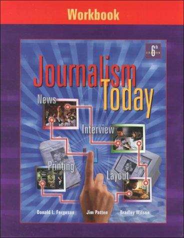 Book cover of Journalism Today: Workbook (Sixth Edition)