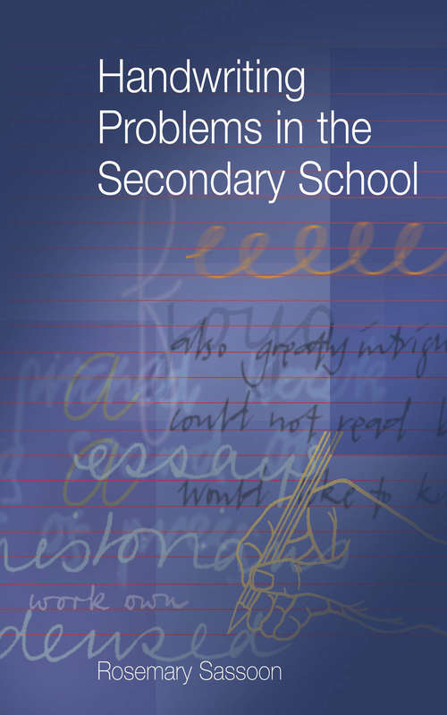 Book cover of Handwriting Problems in the Secondary School