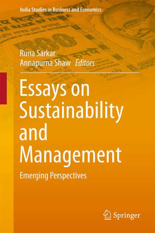 Book cover of Essays on Sustainability and Management