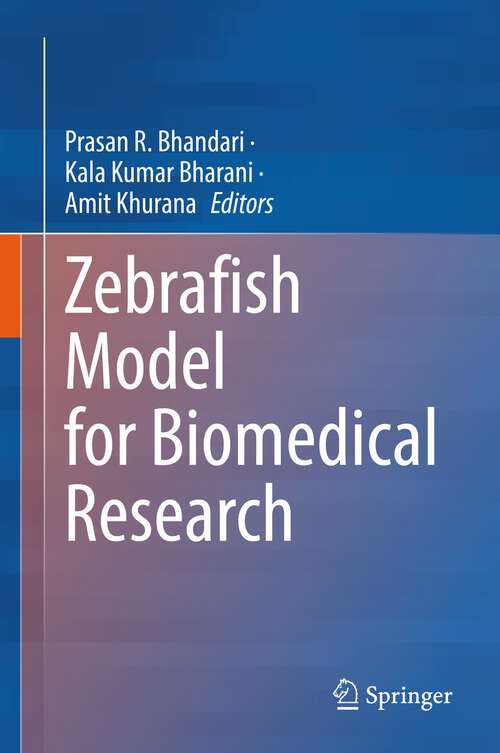 Book cover of Zebrafish Model for Biomedical Research (1st ed. 2022)