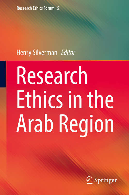 Book cover of Research Ethics in the Arab Region