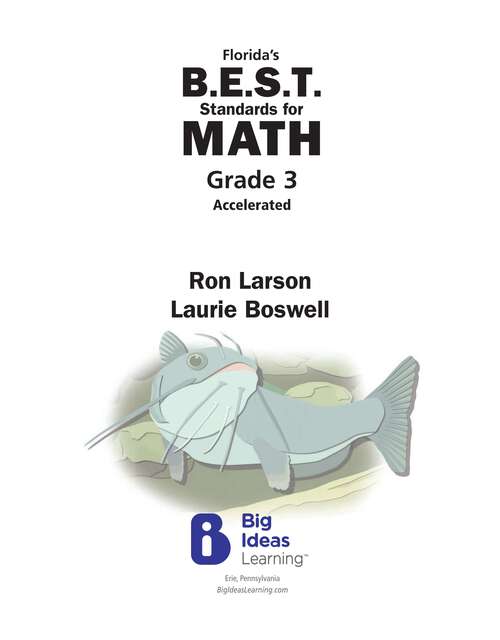 Book cover of Florida's B.E.S.T. Standards for MATH 2023 Grade 3 Accelerated