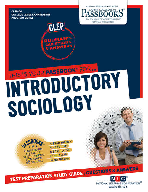 Book cover of INTRODUCTORY SOCIOLOGY: Passbooks Study Guide (College Level Examination Program Series (CLEP))