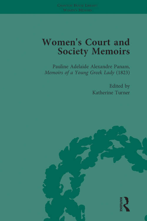 Book cover of Women's Court and Society Memoirs, Part II vol 7