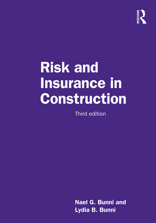 Book cover of Risk and Insurance in Construction (3)