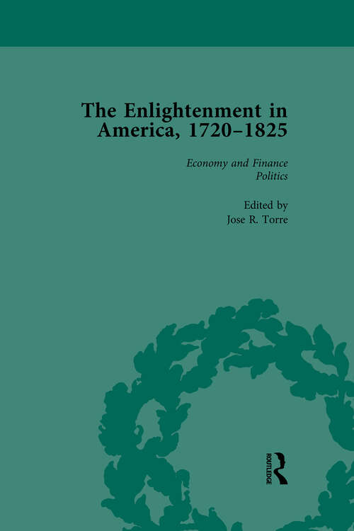 Book cover of The Enlightenment in America, 1720-1825 Vol 1