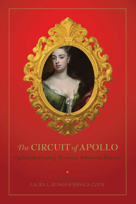 Book cover of The Circuit of Apollo: Eighteenth-Century Women's Tributes to Women (Early Modern Feminisms)