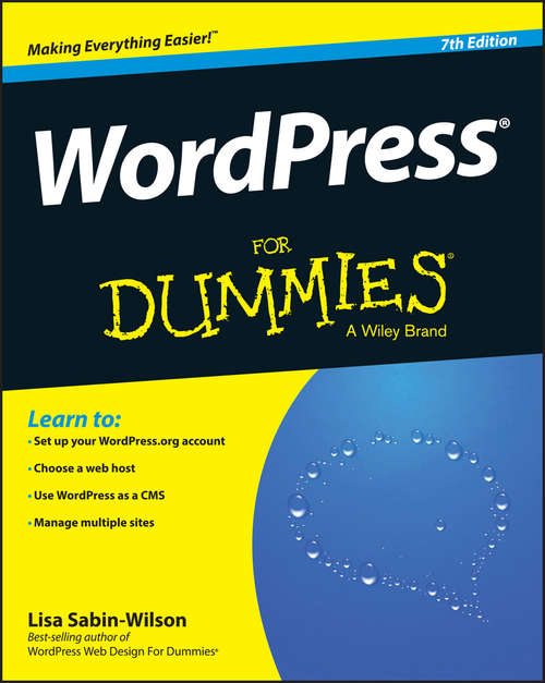 Book cover of WordPress For Dummies