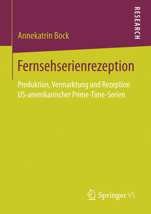 Book cover of Fernsehserienrezeption