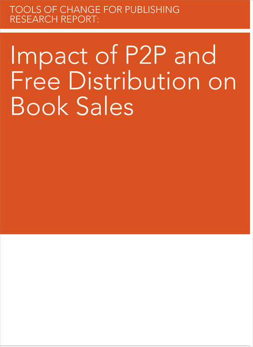 Book cover of Impact of P2P and Free Distribution on Book Sales