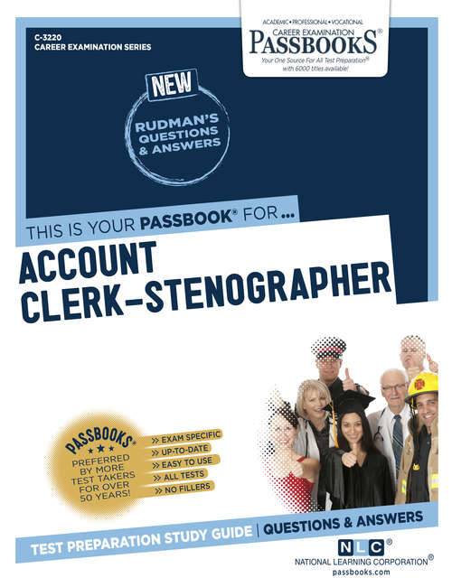 Book cover of Account Clerk-Stenographer: Passbooks Study Guide (Career Examination Series: C-3220)