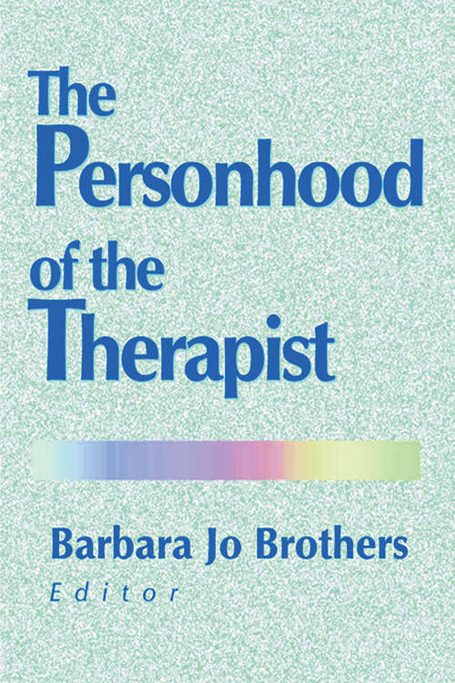 Book cover of The Personhood of the Therapist