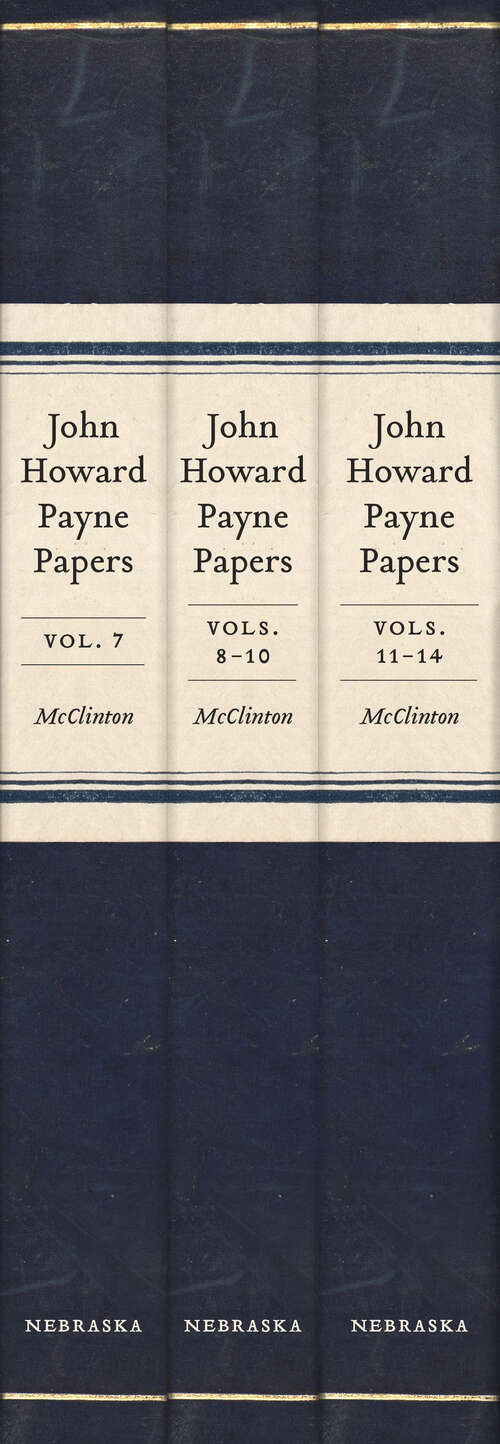 Book cover of John Howard Payne Papers, 3-volume set: Volumes 7–14 of the Payne-Butrick Papers (Indians of the Southeast)