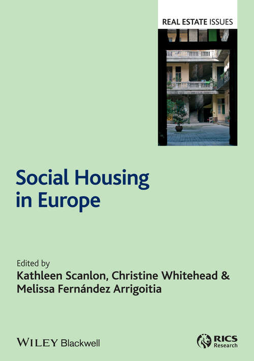 Book cover of Social Housing in Europe: A Review Of Policies And Outcomes (Real Estate Issues)