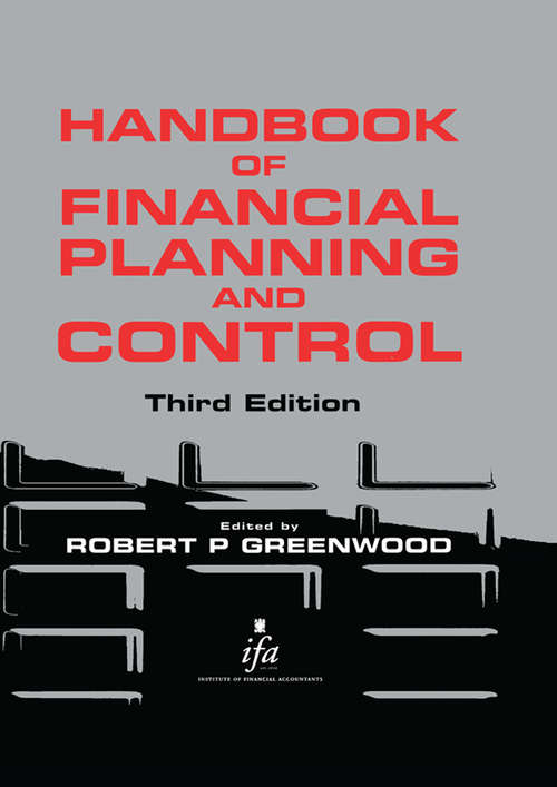 Book cover of Handbook of Financial Planning and Control (3)