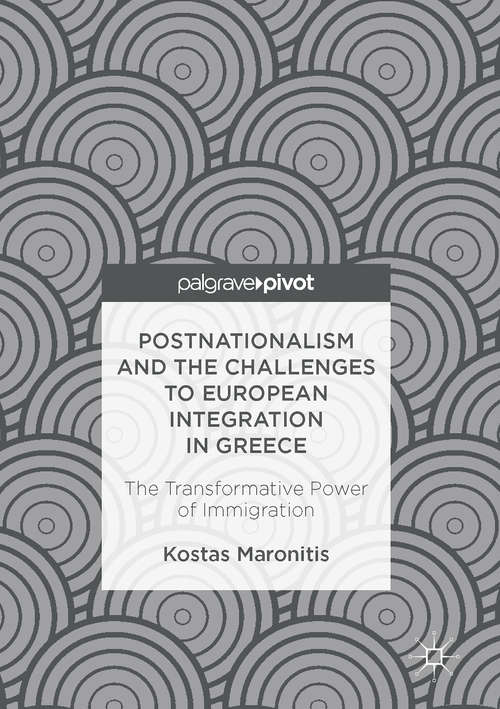 Book cover of Postnationalism and the Challenges to European Integration in Greece