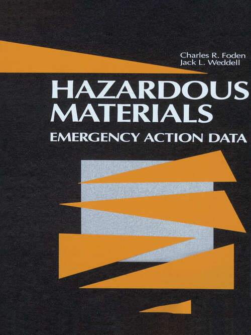 Book cover of Hazardous Materials: Emergency Action Data