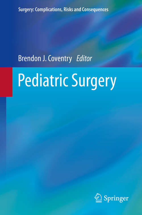 Book cover of Pediatric Surgery