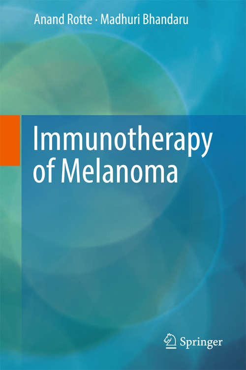 Book cover of Immunotherapy of Melanoma