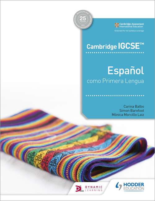 Book cover of Cambridge IGCSE™ Español como Primera Lengua Libro del Alumno