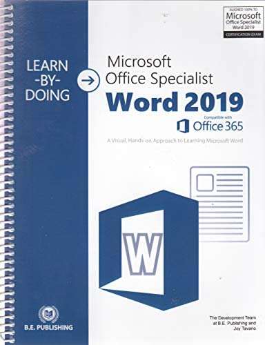 Book cover of Microsoft Office Specialist Word 2019