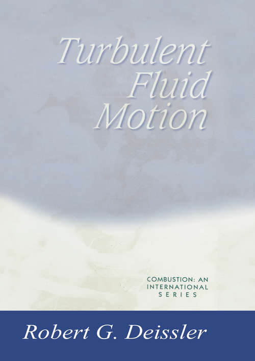 Book cover of Turbulent Fluid Motion