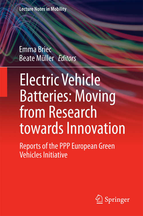 Book cover of Electric Vehicle Batteries: Moving from Research towards Innovation