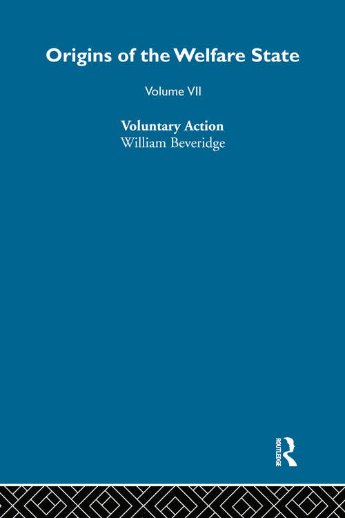Book cover of Origins of the Welfare State V7