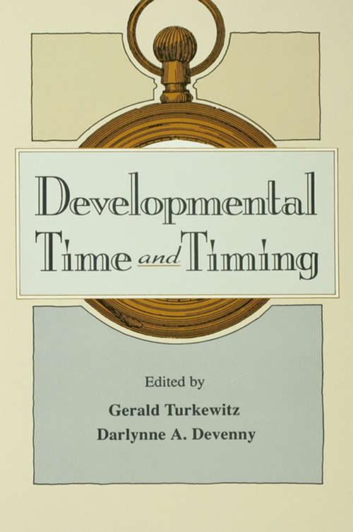 Book cover of Developmental Time and Timing