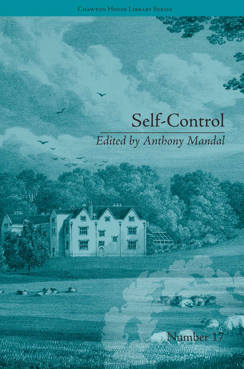 Book cover of Self-Control: by Mary Brunton (Chawton House Library: Women's Novels #17)