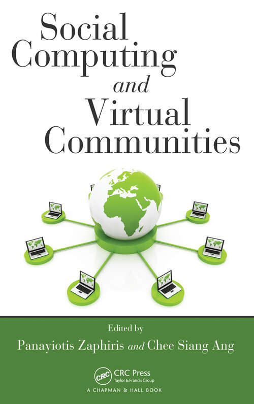 Book cover of Social Computing and Virtual Communities