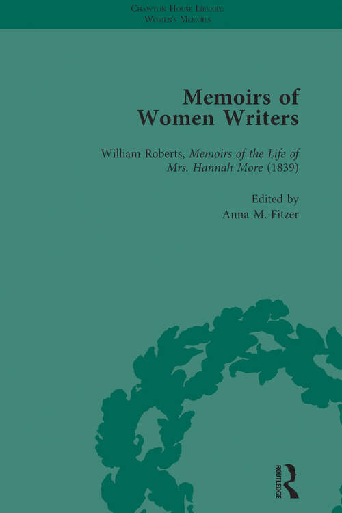 Book cover of Memoirs of Women Writers, Part I, Volume 2