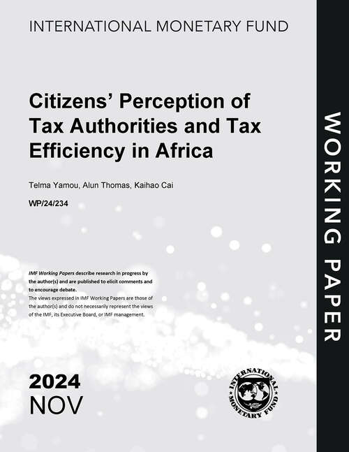 Book cover of Citizens Perceptions of Tax Authorities and Tax Efficiency