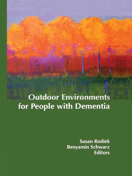 Book cover of Outdoor Environments for People with Dementia