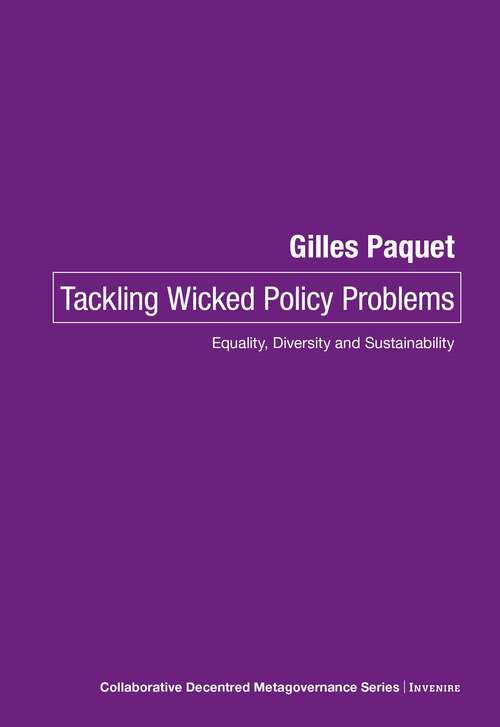 Book cover of Tackling Wicked Policy Problems: Equality, Diversity and Sustainability