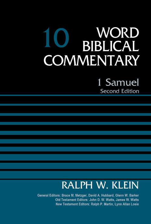 Book cover of 1 Samuel, Volume 10: Second Edition (Second Edition) (Word Biblical Commentary #10)