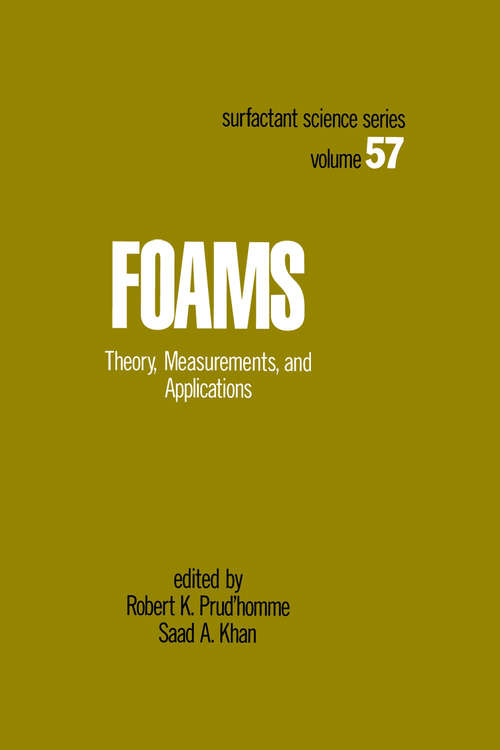 Book cover of Foams: Theory: Measurements: Applications