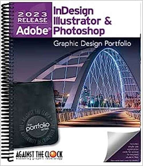 Book cover of Graphic Design Portfolio 2023: Adobe InDesign, Illustrator & Photoshop