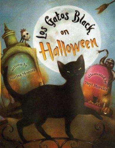 Book cover of Los Gatos Black on Halloween