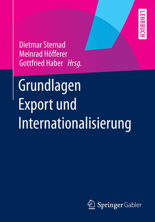 Book cover of Grundlagen Export und Internationalisierung