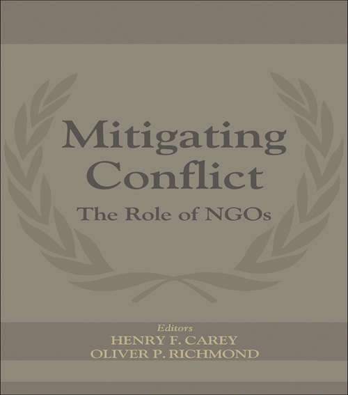 Book cover of Mitigating Conflict: The Role of NGOs