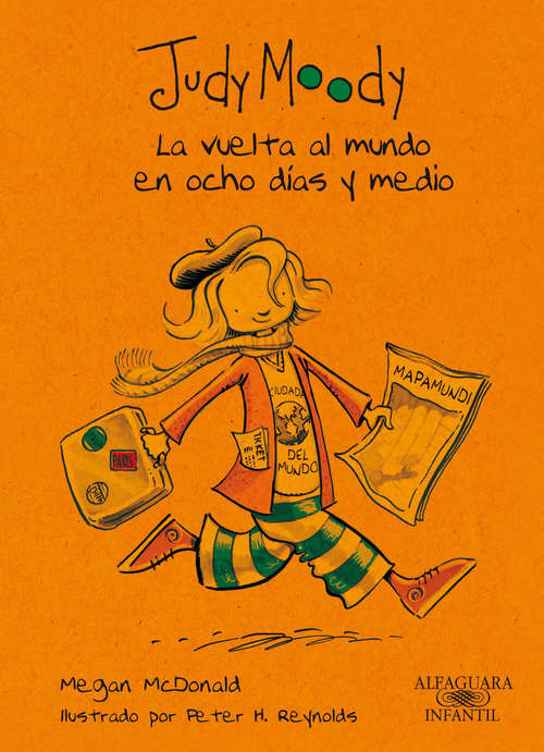 Book cover of La vuelta al mundo en ocho días y medio (Colección Judy Moody 7) (Colección Judy Moody: Volumen 7)