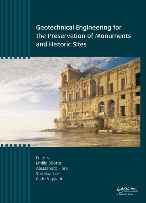 Book cover of Geotechnical Engineering for the Preservation of Monuments and Historic Sites (1)