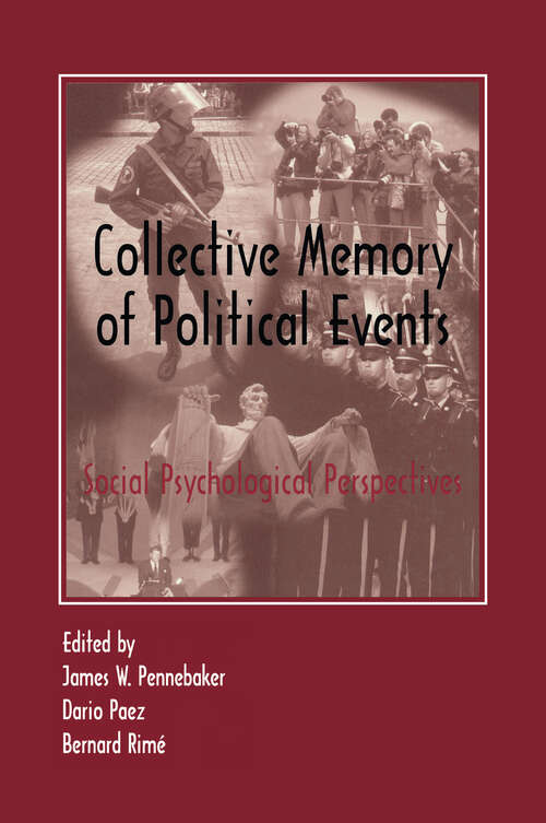 Book cover of Collective Memory of Political Events: Social Psychological Perspectives