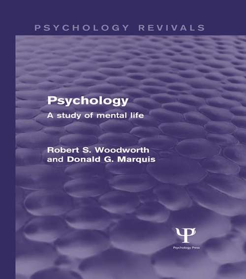 Book cover of Psychology: A Study of Mental Life (Psychology Revivals)