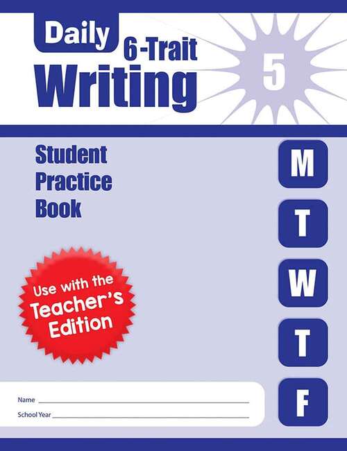 Book cover of Daily 6-Trait Writing, Grade 5 Student Book