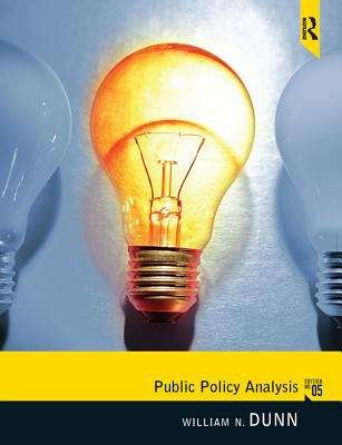 Book cover of Public Policy Analysis